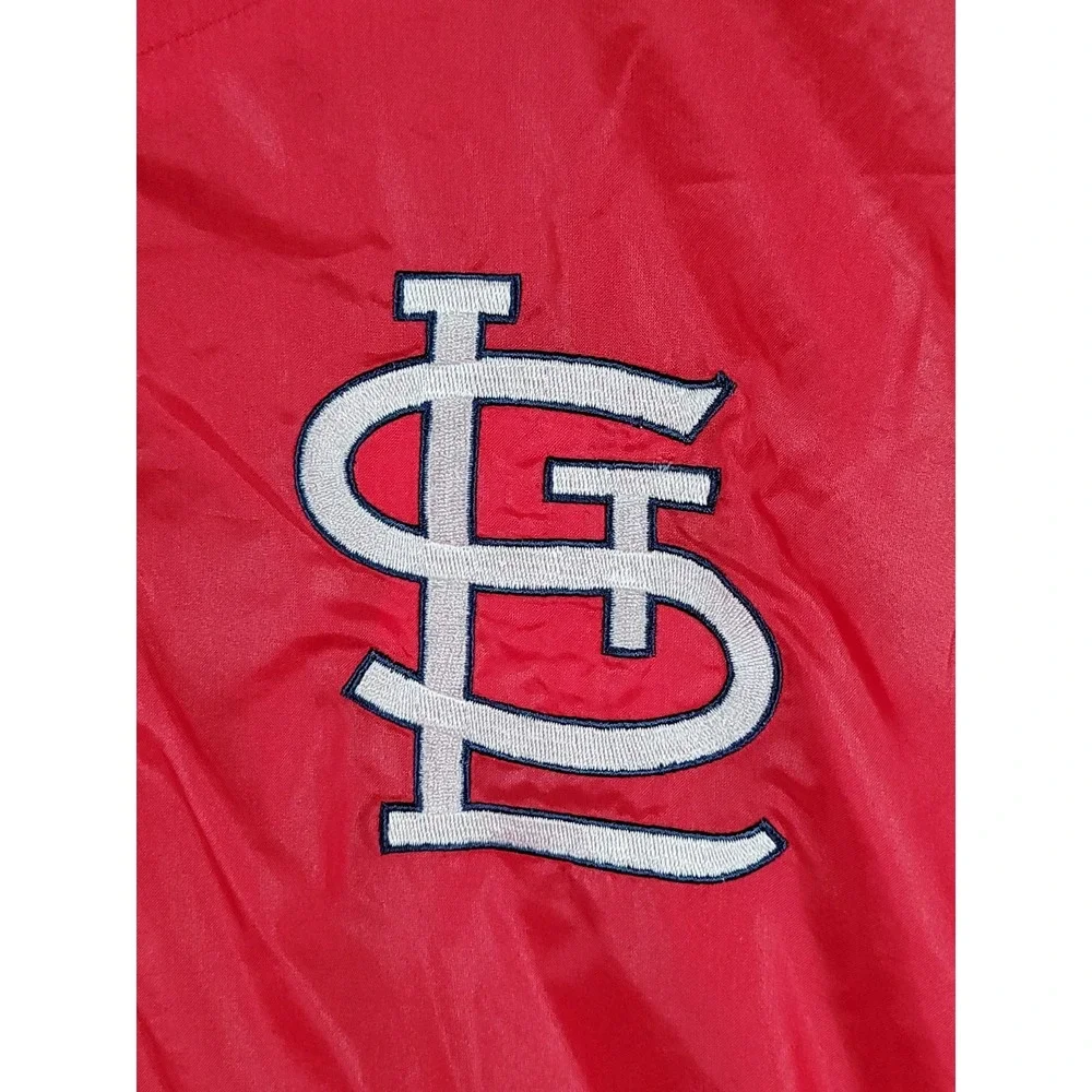 Vintage St Louis Cardinals Pullover Mens XL Red MLB Jacket Starter Diamond 90s